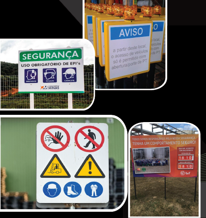 sinalização industrial